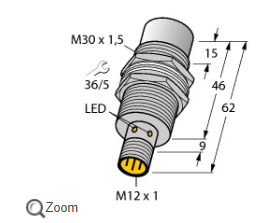 抗磁場干擾NI20U-M30-AN6X圖爾克電感式傳感器